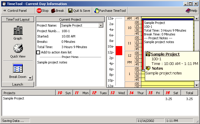 TimeTool Screenshot